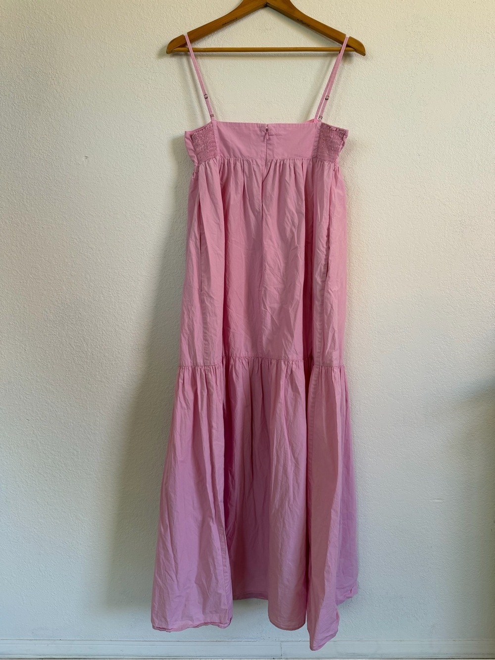 Amanda Uprichard Sima Pink Tiered Maxi Dress Women's Size M - Picture 5 of 8